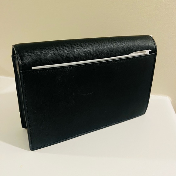 Kate Spade Black Clutch with Gold Accents - Picture 4 of 6